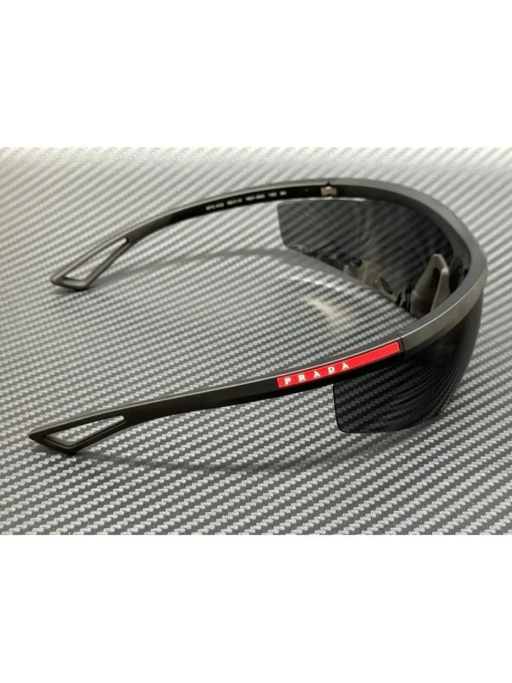 New Prada Linea Rossa Men Black Sunglasses 96-10-130